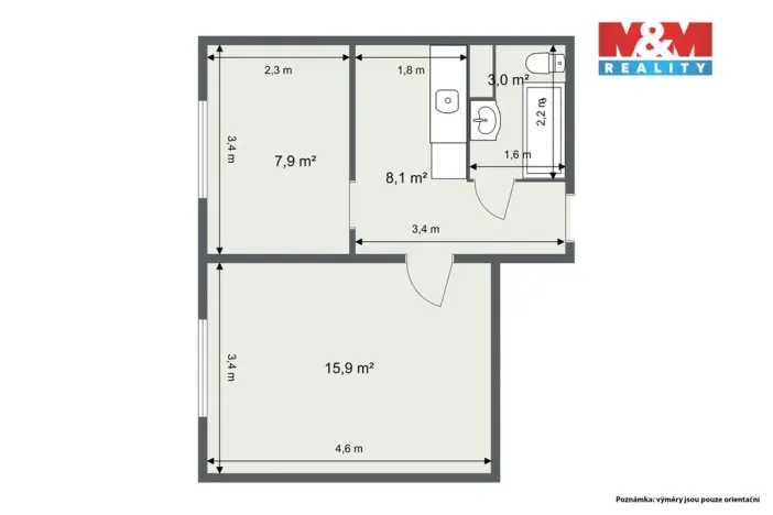 Prodej bytu 1+1, Horní Slavkov, Dlouhá, 35 m2