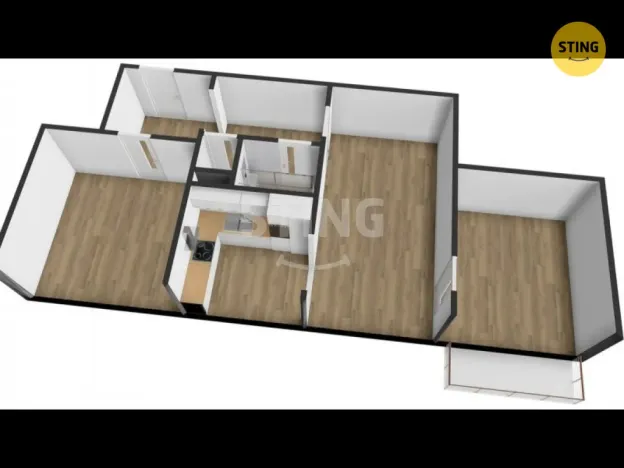 Prodej bytu 3+1, Hlučín, Čs. armády, 68 m2