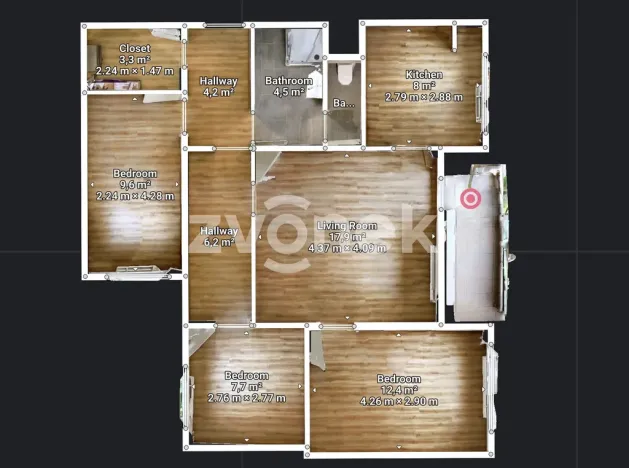 Prodej bytu 4+1, Zlín, Okružní, 82 m2