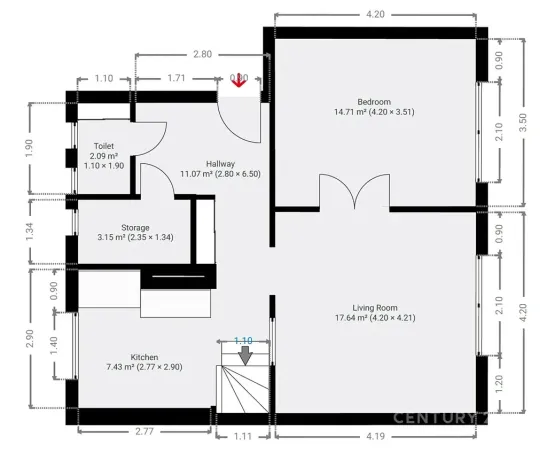 Pronájem bytu 3+1, Praha - Hloubětín, Poděbradská, 108 m2