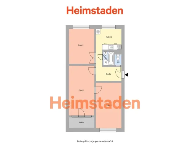 Pronájem bytu 3+1, Havířov - Město, Edisonova, 67 m2
