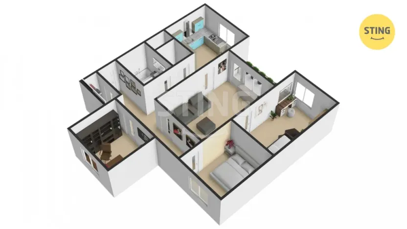 Prodej bytu 4+1, Lipník nad Bečvou, Zahradní, 76 m2