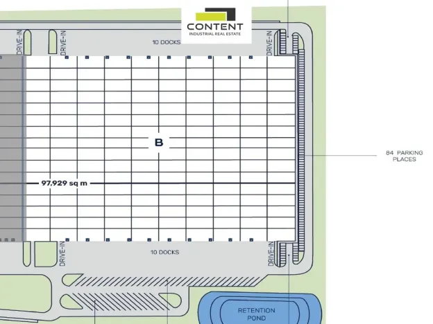 Pronájem skladu, Havraň, 46000 m2