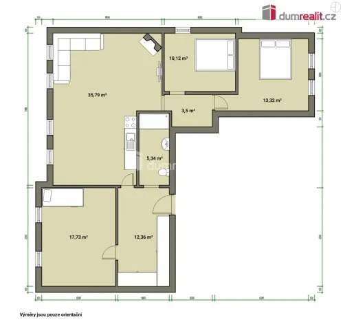 Prodej bytu 4+kk, Mariánské Lázně, Chebská, 109 m2