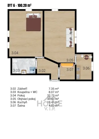 Prodej bytu 2+1, Nučice, 100 m2
