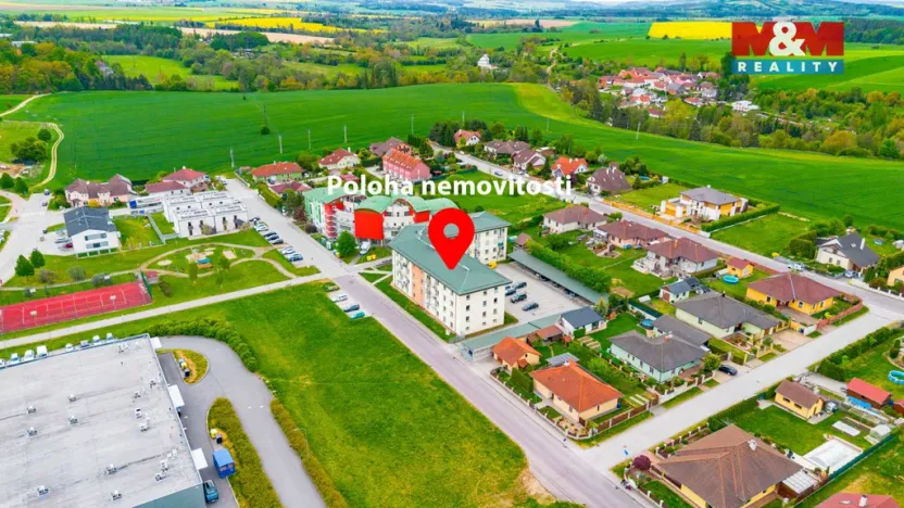Prodej bytu 1+1, Dačice - Dačice IV, Nivy, 39 m2
