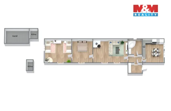 Prodej rodinného domu, Bobnice, Průběžná, 108 m2