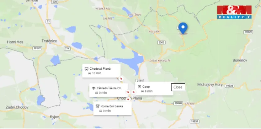 Prodej zahrady, Chodová Planá - Pístov, 186 m2