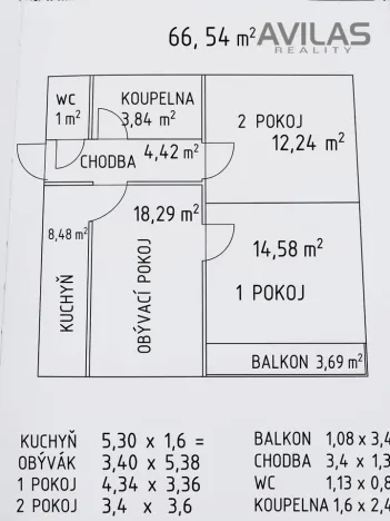 Prodej bytu 3+1, Benešov, Na Tržišti, 66 m2