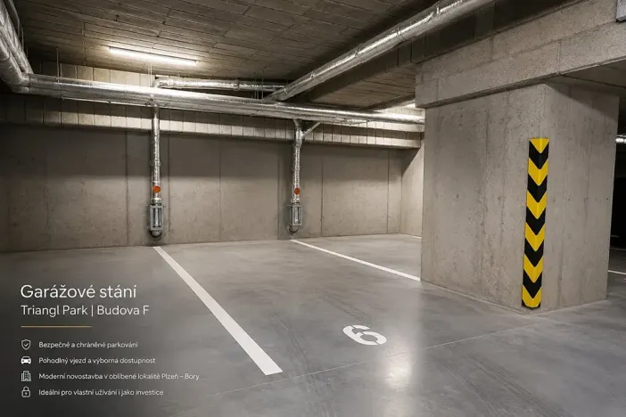 Prodej garážového stání, Plzeň, Domažlická, 14 m2