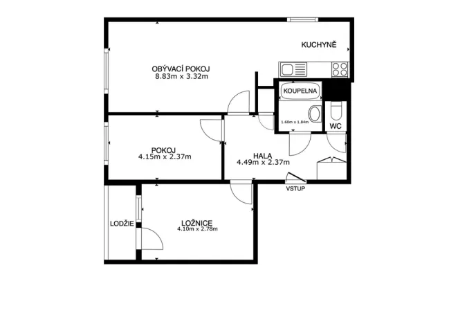 Prodej bytu 3+kk, Praha - Řepy, Laudova, 59 m2