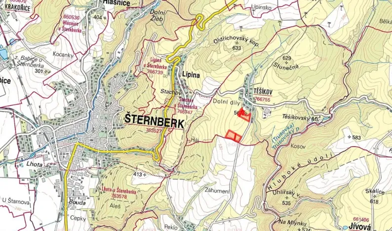 Prodej louky, Šternberk, 30434 m2