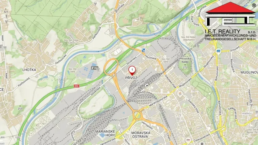 Pronájem bytu 1+kk, Ostrava, Palackého, 27 m2