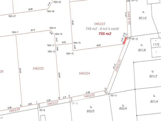 Prodej pozemku pro bydlení, Solnice, 735 m2