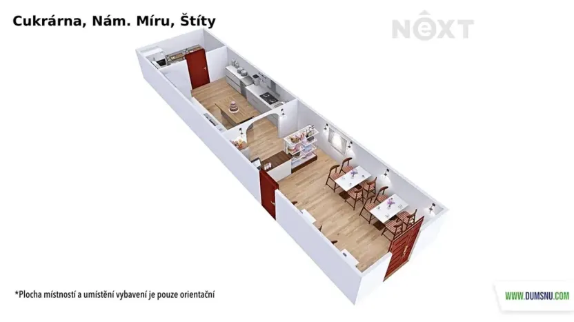 Prodej podílu restaurace, Štíty, nám. Míru, 59 m2