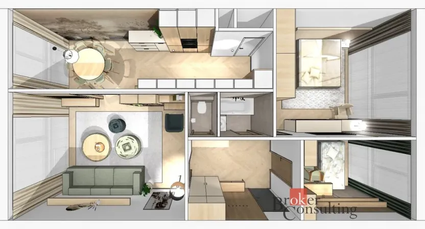 Prodej bytu 3+1, Hronov, Hostovského, 70 m2