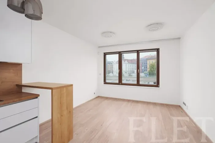 Pronájem bytu 1+kk, Praha - Vysočany, Bassova, 28 m2