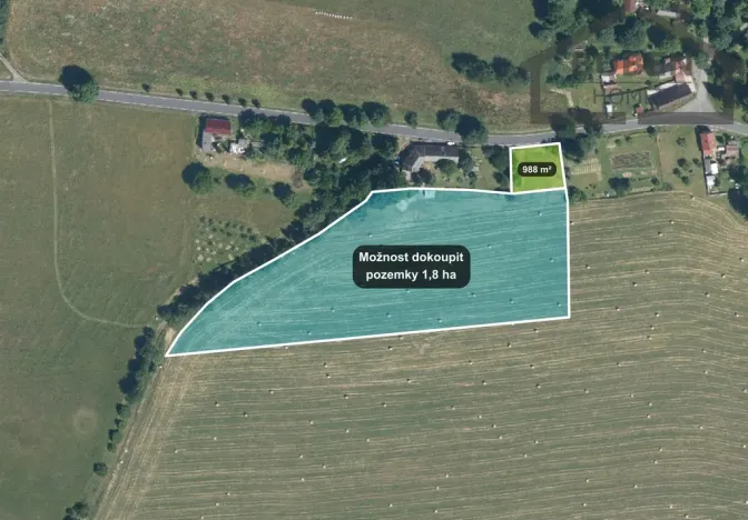 Prodej pozemku pro bydlení, Lestkov - Vysoké Jamné, 988 m2
