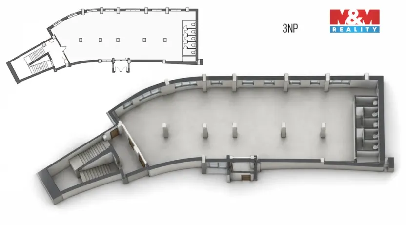 Pronájem kanceláře, Olomouc, Horní náměstí, 172 m2