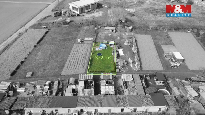 Prodej zahrady, Lužice, 372 m2