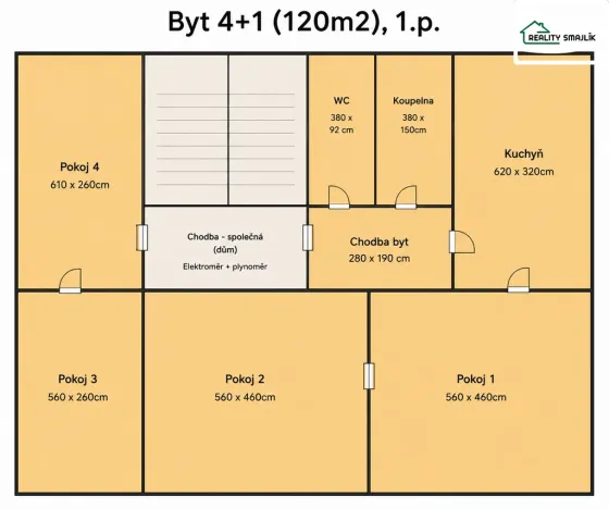 Pronájem bytu 4+1, Cheb, 26. dubna, 118 m2