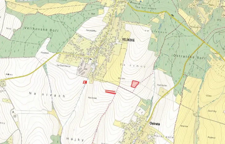 Prodej pole, Zlín, 9107 m2