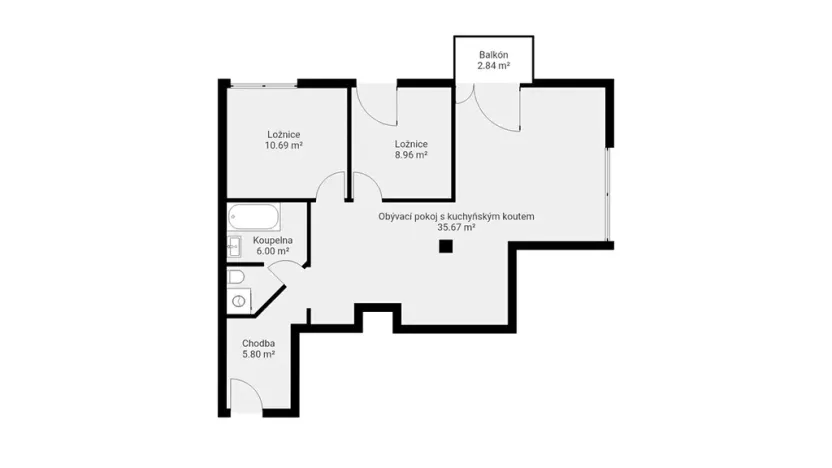 Pronájem bytu 3+kk, Praha - Žižkov, Pod kapličkou, 67 m2