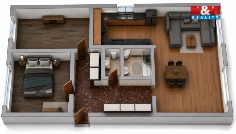 Prodej bytu 3+kk, Praha - Strašnice, Dürerova, 66 m2