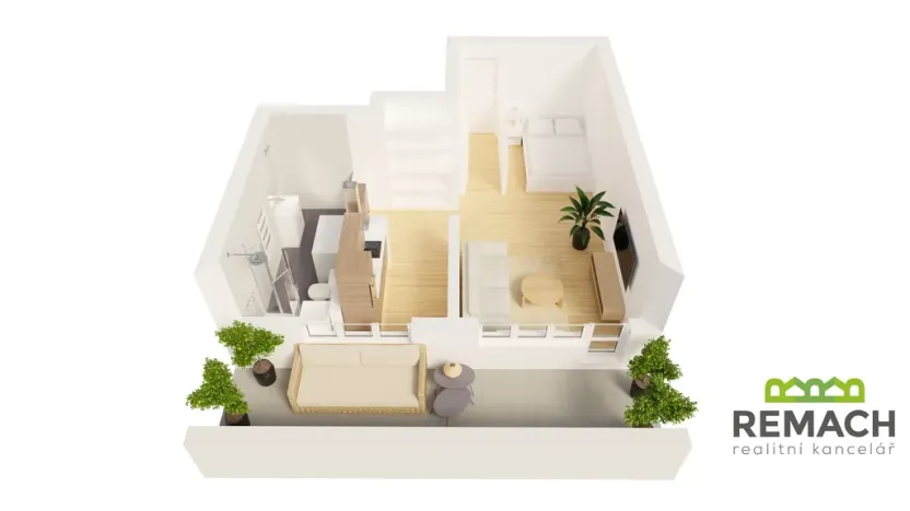 Prodej bytu 1+kk, Zlín, Ševcovská, 33 m2