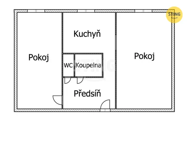 Prodej bytu 2+1, Nový Jičín, Vančurova, 50 m2