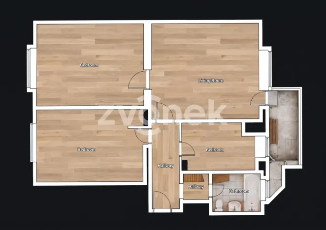 Prodej bytu 3+1, Zlín, Obeciny VIII, 66 m2