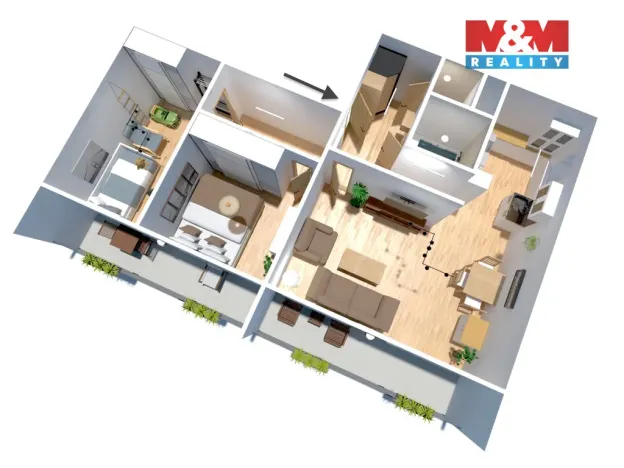 Prodej bytu 3+1, Brandýs nad Labem-Stará Boleslav, Jasanová, 81 m2