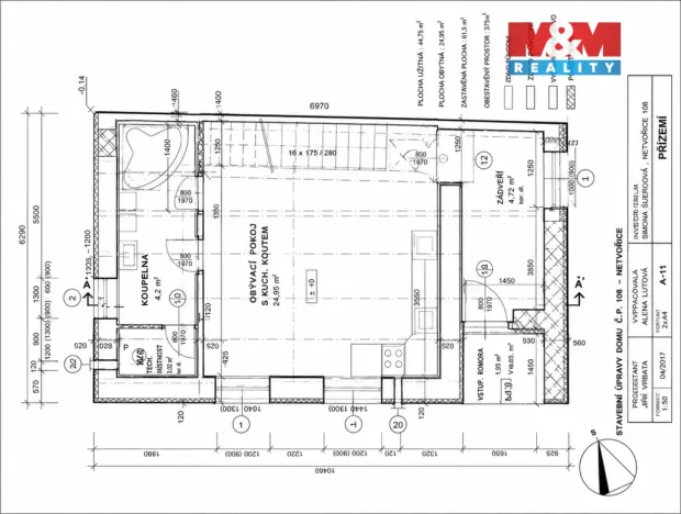 Prodej rodinného domu, Netvořice, Neveklovská, 90 m2
