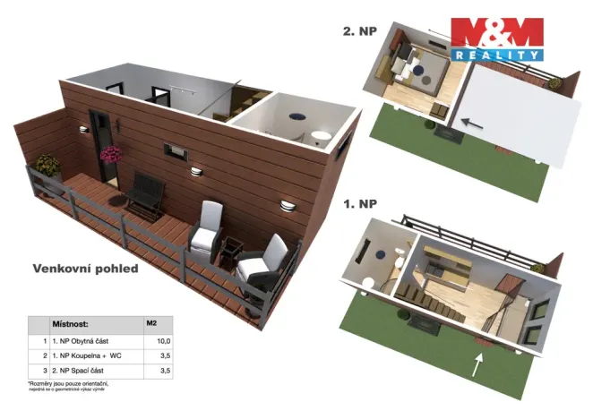 Prodej mobilheimu, Chabeřice - Čížov, 17 m2