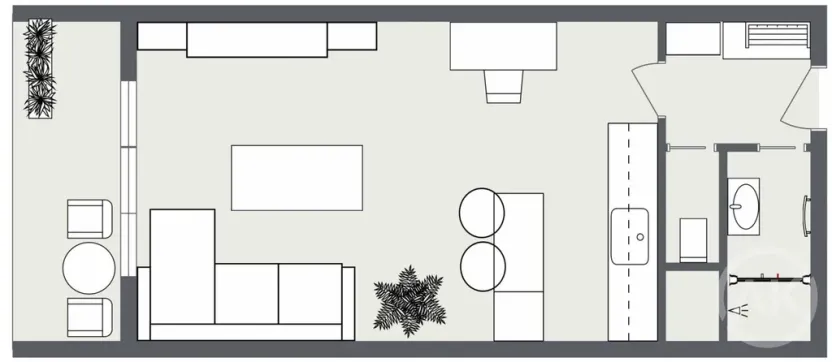 Pronájem bytu 1+kk, Ostrava - Výškovice, Výškovická, 28 m2