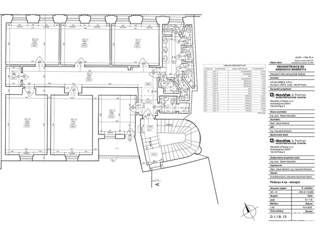 Prodej ubytování, Praha - Smíchov, Arbesovo náměstí, 930 m2
