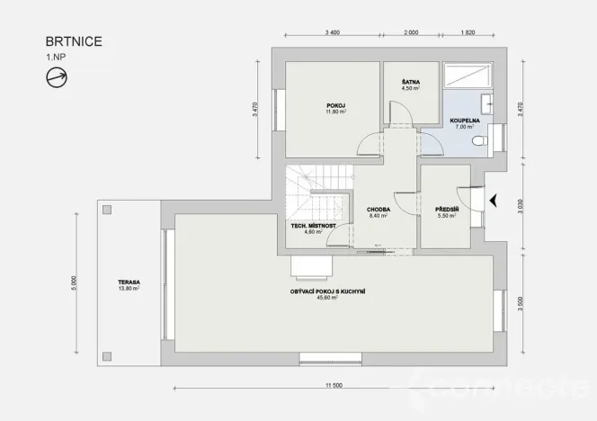 Prodej rodinného domu, Velké Popovice - Brtnice, 161 m2