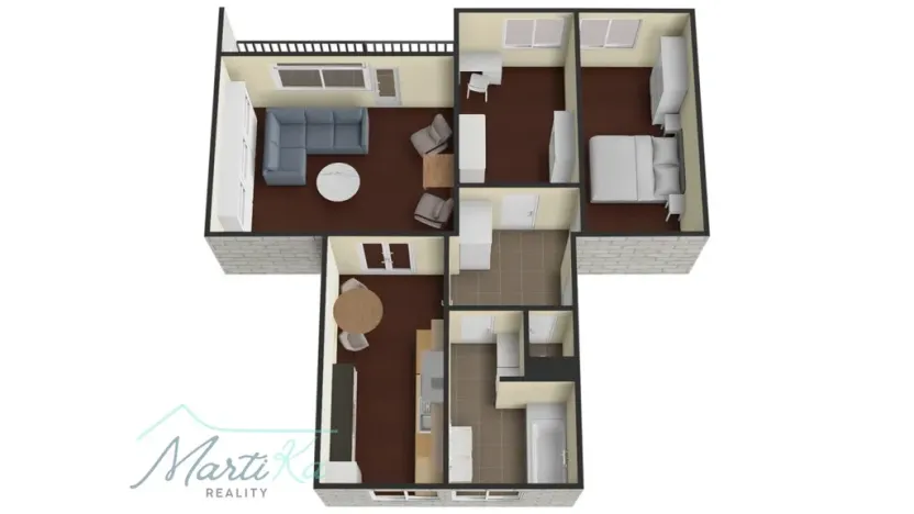 Pronájem bytu 3+1, Praha - Záběhlice, Hrusická, 71 m2
