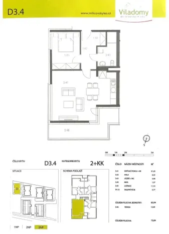 Prodej bytu 2+kk, Praha, Pod Formankou, 54 m2