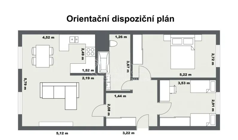 Prodej bytu 3+kk, Praha - Strašnice, Pod strání, 70 m2