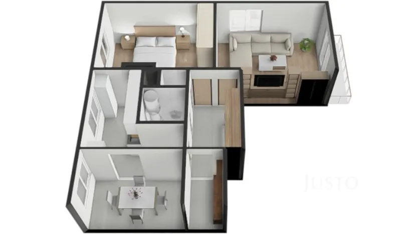 Prodej bytu 2+1, Záhoří - Horní Záhoří, 57 m2