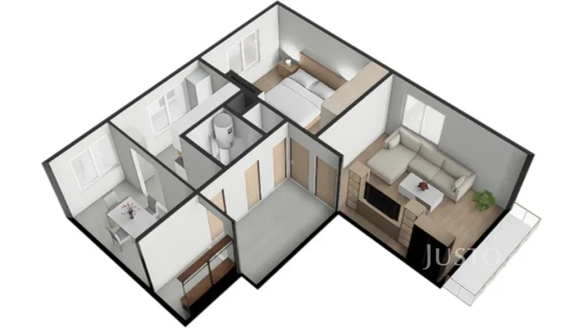 Prodej bytu 2+1, Záhoří - Horní Záhoří, 57 m2