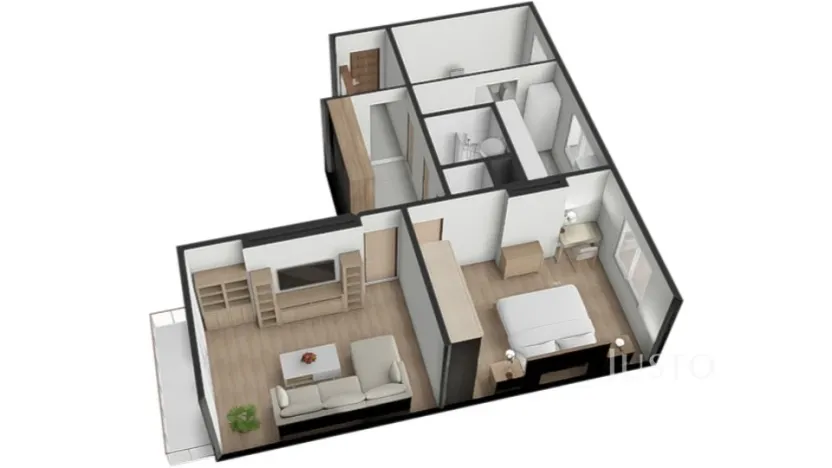 Prodej bytu 2+1, Záhoří - Horní Záhoří, 57 m2