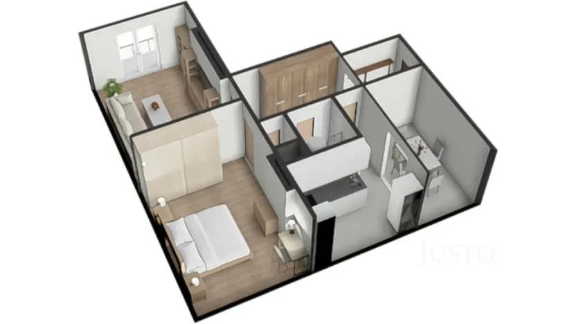 Prodej bytu 2+1, Záhoří - Horní Záhoří, 57 m2