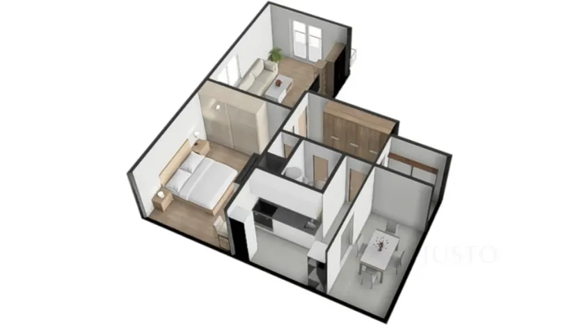 Prodej bytu 2+1, Záhoří - Horní Záhoří, 57 m2