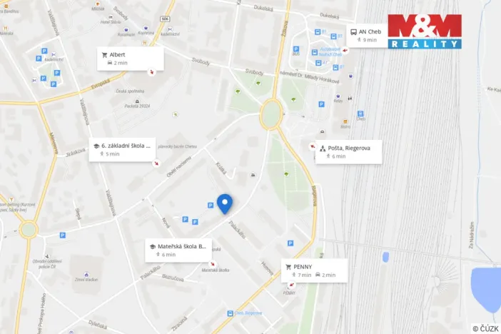 Prodej bytu 2+kk, Cheb, Palackého, 51 m2