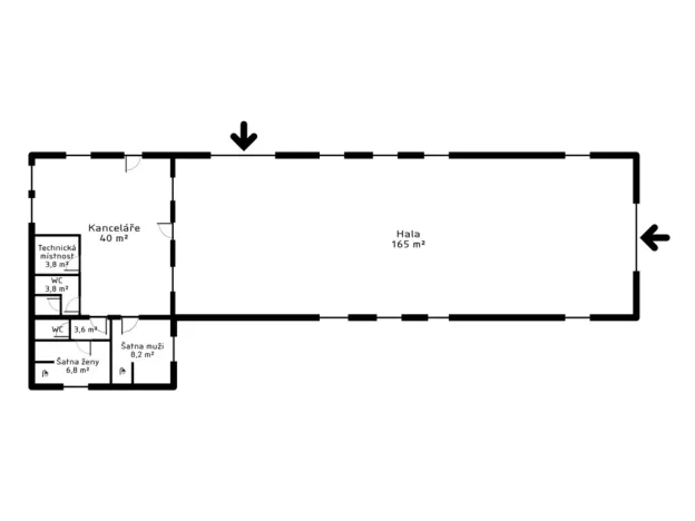 Pronájem skladu, Hranice - Hranice IV-Drahotuše, Rybářská, 231 m2