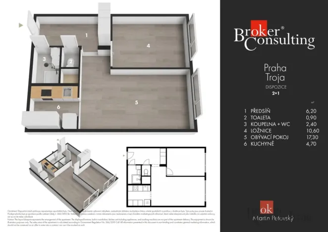 Prodej bytu 2+kk, 43 m2