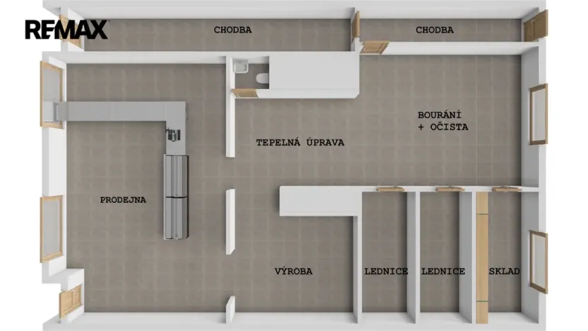 Pronájem obchodního prostoru, Třebechovice pod Orebem, Masarykovo náměstí, 126 m2