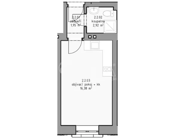 Pronájem bytu 1+kk, Praha - Strašnice, U hráze, 21 m2